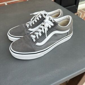 Vans Gray and White Athletic Shoes